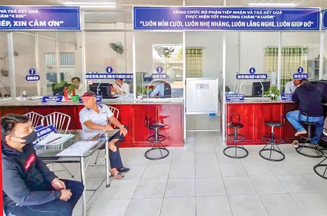 Chuyển biến tích cực trong cải cách hành chính ở Vĩnh Trinh