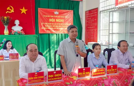 Cử tri nơi cư trú giới thiệu ông Đồng Văn Thanh ứng cử đại biểu HĐND TP Cần Thơ nhiệm kỳ 2026-2031