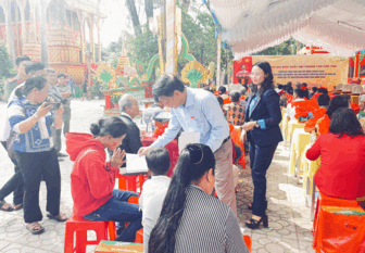 គណៈប្រតិភូតំណាងរដ្ឋសភាទីក្រុងកឹងធើ អញ្ជើញទៅសួរសុខទុក្ខនិងជូនអំណោយដល់គ្រួសារគោលនយោបាយ អ្នកមានសគុណ គ្រួសារក្រីក្រនិងគ្រួសារក្បែរក្រ