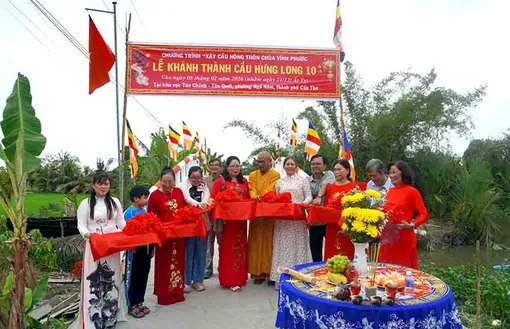 Phường Ngã Năm đưa cây cầu Hưng Long 10 vào sử dụng