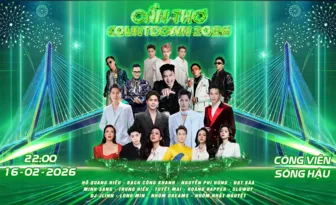 Nhạc hội countdown tưng bừng đêm giao thừa ở TP Cần Thơ