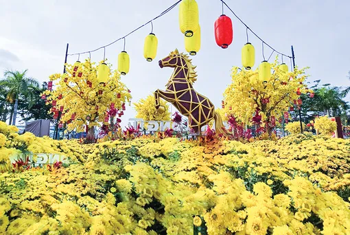 Xuân về trên phố