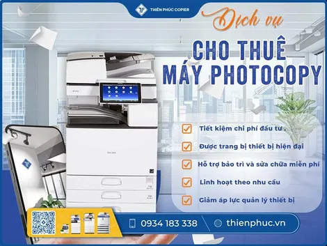 Thiên Phúc Copier cho thuê máy photocopy uy tín, hỗ trợ tận nơi