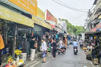 Nét xưa phố thị ở chợ sắt An Lạc