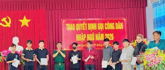 Quan tâm chăm lo thanh niên chuẩn bị nhập ngũ