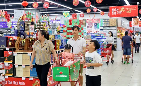 2 tháng đầu năm 2026, tổng mức bán lẻ hàng hóa và doanh thu dịch vụ tiêu dùng tăng 7,9%