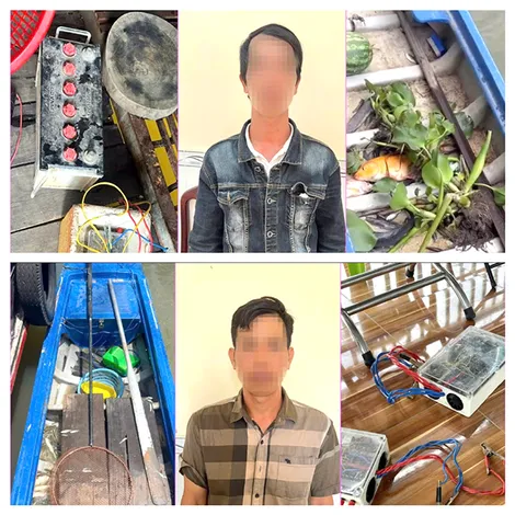 Công an phường Cái Răng phát hiện 2 vụ sử dụng công cụ kích điện khai thác thủy sản trái phép
