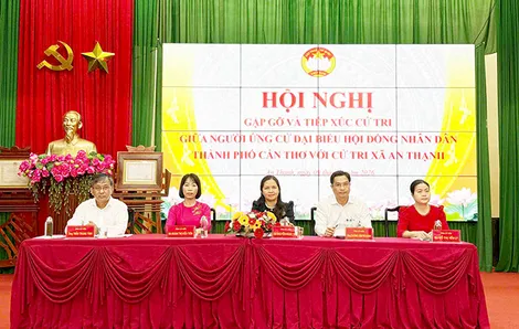 Những người ứng cử đại biểu HĐND TP Cần Thơ nhiệm kỳ 2026-2031 tiếp xúc cử tri xã An Thạnh và Cù Lao Dung