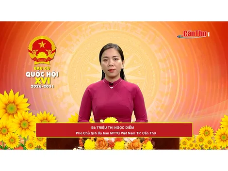 Bà Triệu Thị Ngọc Diễm – Phó Chủ tịch Ủy ban MTTQ Việt Nam thành phố Cần Thơ