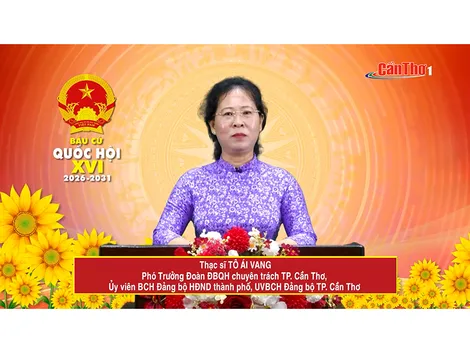 Bà Tô Ái Vang – Ủy viên BCH Đảng bộ Thành phố, Phó Trưởng Đoàn chuyên trách Đoàn Đại biểu Quốc hội TP. Cần Thơ