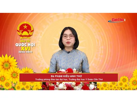 Bà Phạm Kiều Anh Thơ – Trưởng phòng Đào tạo đại học, Trường Đại học Y Dược Cần Thơ