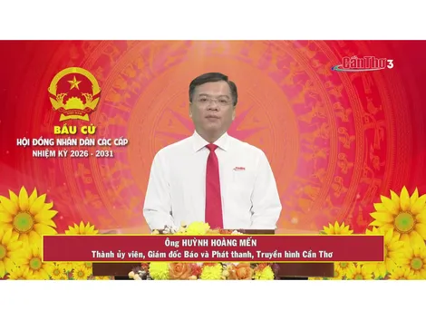 Ông Huỳnh Hoàng Mến – Thành ủy viên, Giám đốc Báo và Phát thanh, Truyền hình Cần Thơ