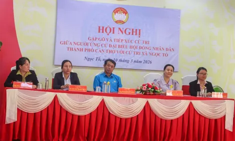 Ứng cử viên đại biểu HĐND TP Cần Thơ tiếp xúc cử tri các xã Ngọc Tố, Thạnh Thới An và Tài Văn