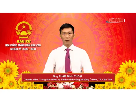 Ông Phạm Đình Thoại – Chuyên viên Trung tâm phục vụ Hành chính công Phường Ô Môn Thành phố Cần Thơ