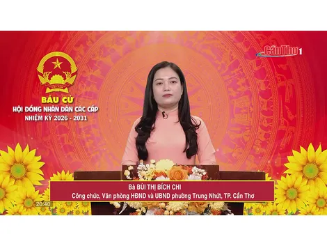 Bà Bùi Thị Bích Chi – Công chức, Văn phòng HĐND và UBND phường Trung Nhứt, TP. Cần Thơ