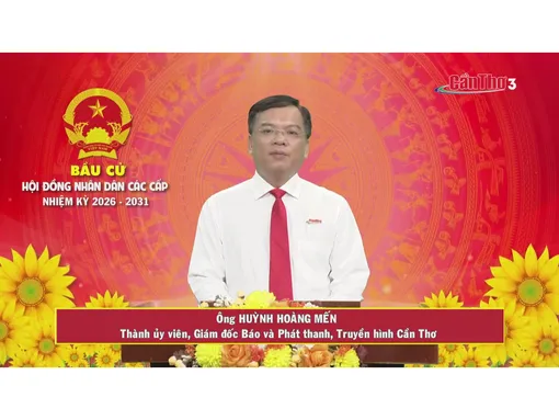 Ông Huỳnh Hoàng Mến – Thành ủy viên, Giám đốc Báo và Phát thanh, Truyền hình Cần Thơ
