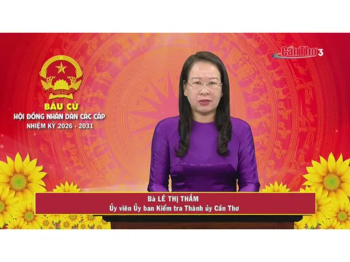 Bà Lê Thị Thắm – Ủy viên Ủy ban kiểm tra Thành ủy Cần Thơ