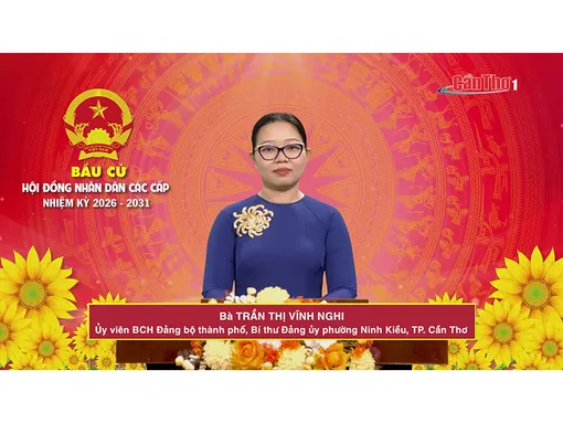 Bà Trần Thị Vĩnh Nghi – Ủy viên BCH Đảng bộ thành phố, Bí thư Đảng ủy phường Ninh Kiều, TP. Cần Thơ