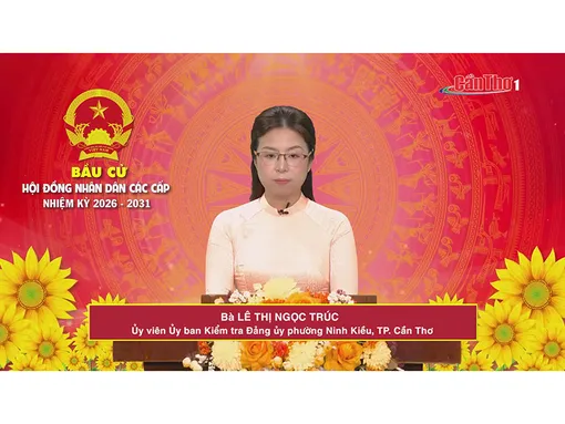 Bà Lê Thị Ngọc Trúc – Ủy viên Ủy ban Kiểm tra Đảng ủy phường Ninh Kiều, TP. Cần Thơ