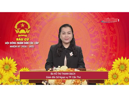 Bà Hồ Thị Thanh Bạch – Giám đốc Sở Ngoại vụ TP. Cần Thơ