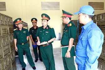 Lãnh đạo Bộ Chỉ huy Quân sự TP Cần Thơ kiểm tra các đơn vị trên địa bàn khu vực 3 - Phú Lợi