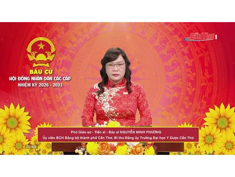 Phó Giáo sư – Tiến sĩ – Bác sĩ Nguyễn Minh Phương – Ủy viên BCH Đảng bộ TP. Cần Thơ, Bí thư Đảng ủy Trường Đại học Y Dược Cần Thơ