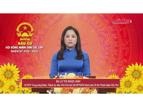 Bà Lư Thị Ngọc Anh – Ủy viên BTV Trung ương Đoàn, Thành ủy viên, Phó Chủ tịch UB MTTQVN thành phố, Bí thư Thành đoàn Cần Thơ