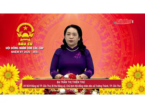 Bà Trần Thị Thiên Thư – Bí thư Đảng ủy, Chủ tịch Hội đồng nhân dân xã Trường Thành, TP. Cần Thơ