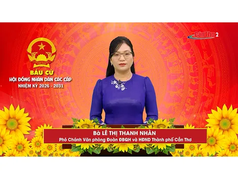Bà Lê Thị Thanh Nhàn – Phó Chánh Văn phòng Đoàn ĐBQH và HĐND thành phố Cần Thơ