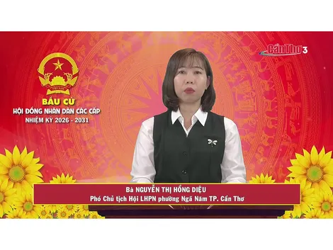 Bà Nguyễn Thị Hồng Diệu - Phó Chủ tịch Hội LHPN phường Ngã Năm TP. Cần Thơ