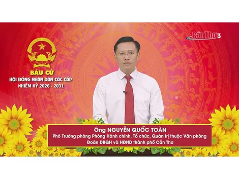 Ông Nguyễn Quốc Toàn - Phó Trưởng phòng Hành chính, Tổ chức, Quản trị thuộc Văn phòng Đoàn ĐBQH và HĐND thành phố Cần Thơ