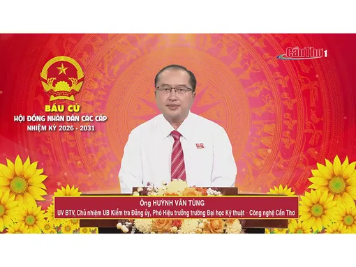 Ông Huỳnh văn Tùng – Ủy viên BTV, Chủ nhiệm UB Kiểm tra Đảng ủy, Phó Hiệu trưởng Trường Đại học Kỹ thuật – Công nghệ Cần Thơ