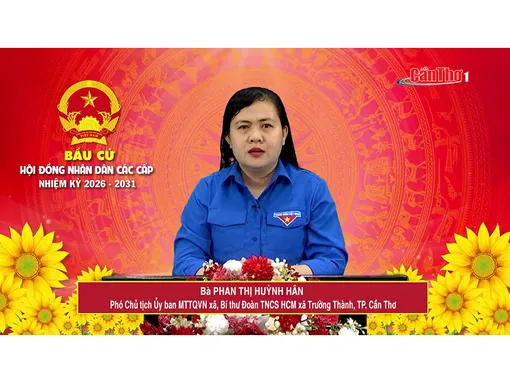 Bà Phan Thị Huỳnh Hân – Phó Chủ tịch Ủy ban MTTQVN xã, Bí thư Đoàn TNCS HCM xã Trường Thành, TP. Cần Thơ