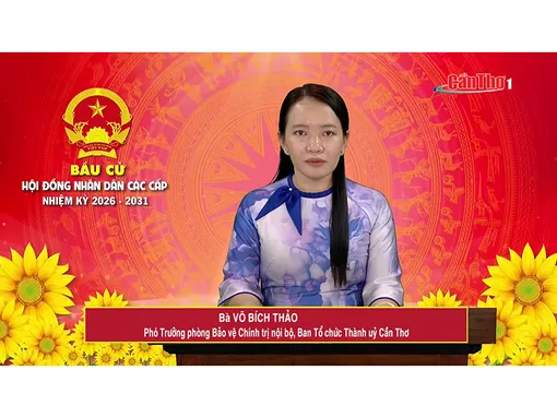 Bà Võ Bích Thảo – Phó Trưởng phòng Bảo vệ Chính trị nội bộ, Ban Tổ chức Thành ủy Cần Thơ