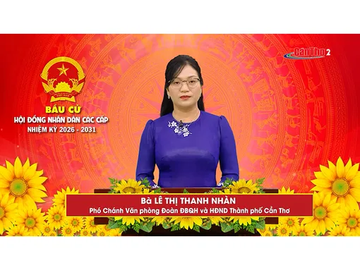 Bà Lê Thị Thanh Nhàn – Phó Chánh Văn phòng Đoàn ĐBQH và HĐND thành phố Cần Thơ