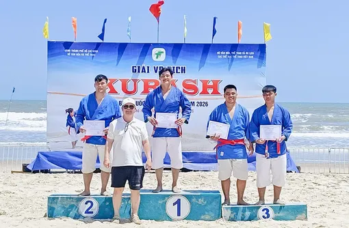 Kurash Cần Thơ xếp thứ 4 toàn đoàn tại giải bãi biển quốc gia