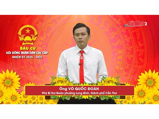 Ông Võ Quốc Đoàn – Phó Bí thư Đoàn phường Long Bình, thành phố Cần Thơ