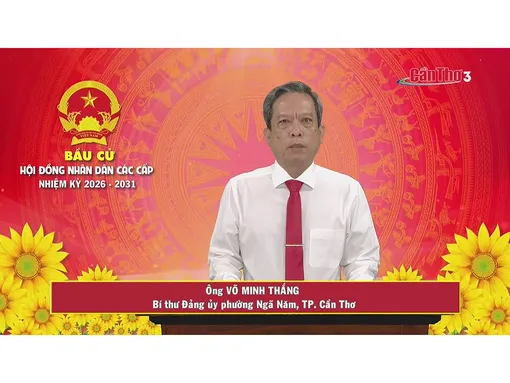 Ông Võ Minh Thắng - Bí thư Đảng ủy phường Ngã Năm TP. Cần Thơ