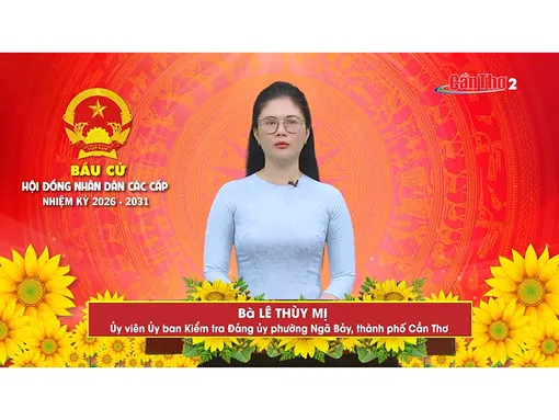 Bà Lê Thùy Mị – Ủy viên Ủy ban Kiểm tra Đảng ủy phường Ngã Bảy, thành phố Cần Thơ