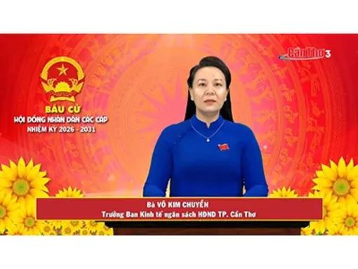 Bà Võ Kim Chuyền – Trưởng Ban Kinh tế ngân sách HĐND TP. Cần Thơ