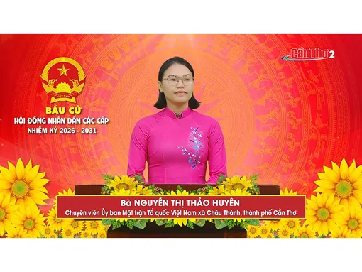 Bà Nguyễn Thị Thảo Huyên – Chuyên viên Ủy ban Mặt trận Tổ quốc Việt Nam xã Châu Thành, thành phố Cần Thơ