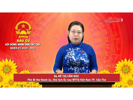 Bà Hồ Thị Cẩm Đào – Phó Bí thư thành ủy, Chủ tịch Ủy ban MTTQVN TP. Cần Thơ