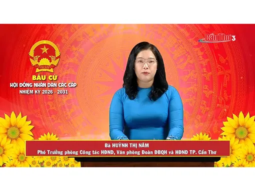 Bà Huỳnh Thị Năm – Phó Trưởng phòng Công tác HĐND, Văn phòng Đoàn ĐBQH và HĐND TP. Cần Thơ