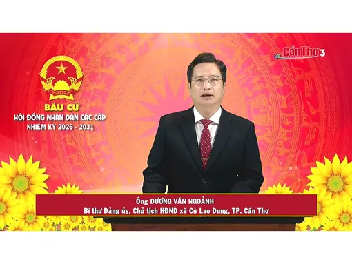 Ông Dương Văn Ngoảnh – Bí thư Đảng ủy, Chủ tịch HĐND xã Cù Lao Dung, TP. Cần Thơ