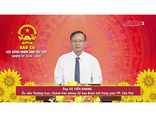 Ông Vũ Tiến Khang – Ủy viên Thường trực, Chánh Văn phòng Ủy Ban Đoàn kết Công giáo TP. Cần Thơ