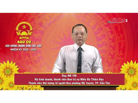 Ông Mã Tín – Hộ kinh doanh, thành viên Ban trị sự Miếu Bà Thiên Hậu, thành viên Hội Tương tế người Hoa phường Mỹ Xuyên, TP. Cần Thơ