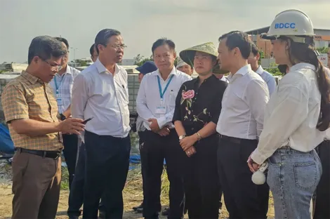 Kiểm tra, giám sát tiến độ thi công Bệnh viện Ung bướu TP Cần Thơ hằng tuần