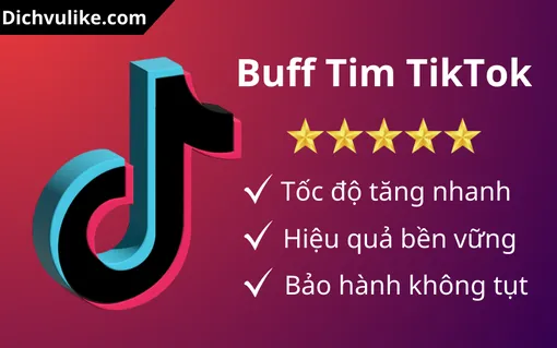 Dichvulike.com - Hỗ trợ buff tim TikTok chất lượng, đẩy xu hướng