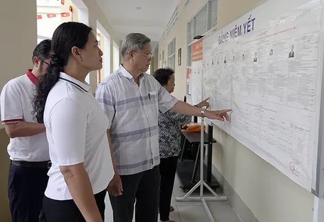 Đến 9 giờ, đã có 38,58% cử tri TP Cần Thơ tham gia bầu cử