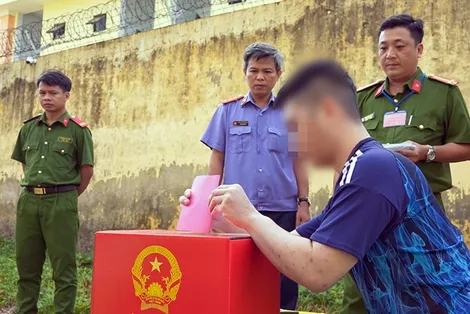 Tổ chức cho người bị tạm giữ, tạm giam và học viên đang cai nghiện tham gia bầu cử
